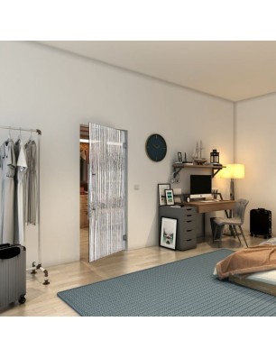 Pendeltür - Fineprint Model 032 Weiss auf Grauglas