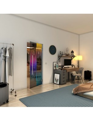 Pendeltür - Fineprint Model 059 Verlauf auf Grauglas