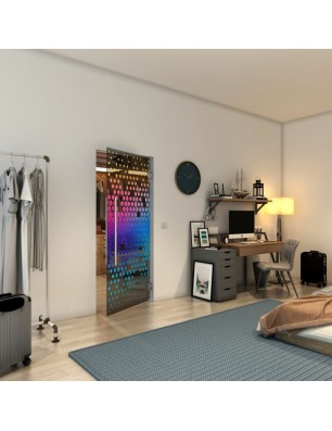 Pendeltür - Fineprint Model 072 Verlauf auf Grauglas