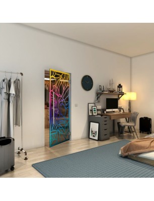 Pendeltür - Fineprint Model 148 Verlauf auf Grauglas