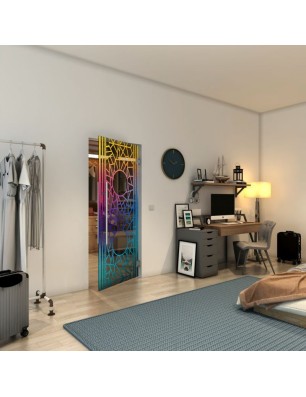 Pendeltür - Fineprint Model 154 Verlauf auf Grauglas