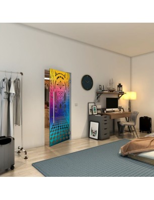 Pendeltür - Fineprint Model 181 Verlauf auf Grauglas