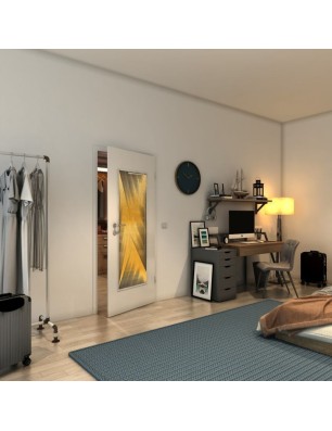 Lichtausschnitt - Fineprint Model 026 Gold auf Grauglas