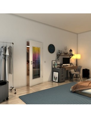 Lichtausschnitt - Fineprint Model 052 Verlauf auf Grauglas