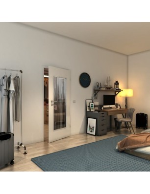 Lichtausschnitt - Fineprint Model 052 Weiss auf Grauglas