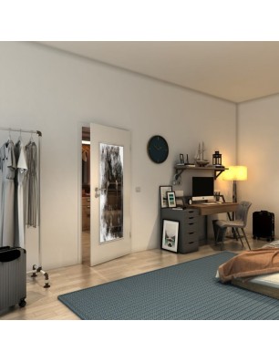 Lichtausschnitt - Fineprint Model 061 Weiss auf Grauglas