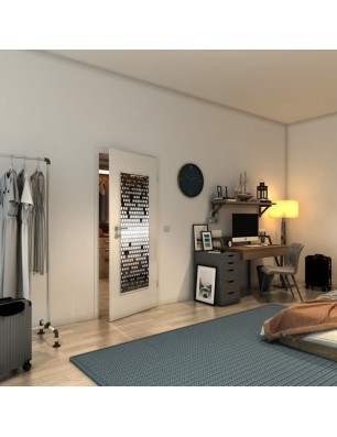 Lichtausschnitt - Fineprint Model 072 Weiss auf Grauglas