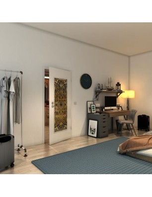 Lichtausschnitt - Fineprint Model 087 Gold auf Grauglas