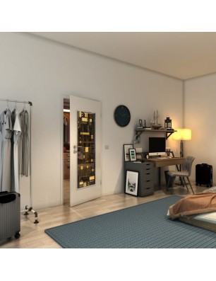 Lichtausschnitt - Fineprint Model 092 Gold auf Grauglas