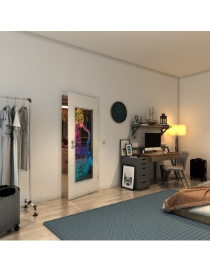 Lichtausschnitt - Fineprint Model 106 Verlauf auf Grauglas