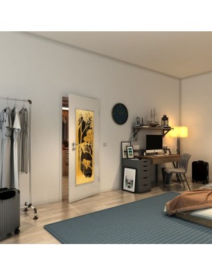 Lichtausschnitt - Fineprint Model 110 Gold auf Grauglas