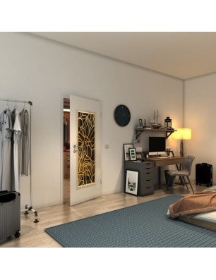 Lichtausschnitt - Fineprint Model 148 Gold auf Grauglas