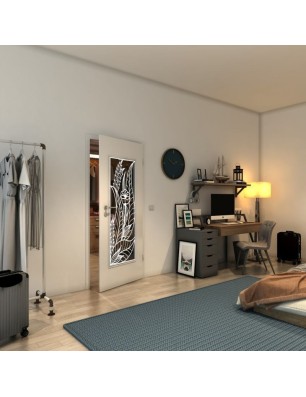 Lichtausschnitt - Fineprint Model 195 Weiss auf Grauglas