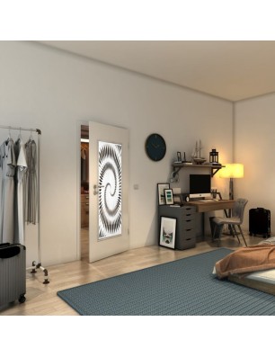 Lichtausschnitt - Fineprint Model 197 Weiss auf Grauglas