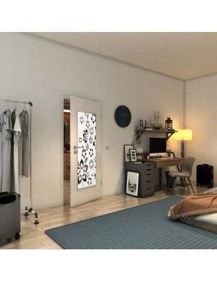 Lichtausschnitt - Fineprint Model 199 Weiss auf Grauglas