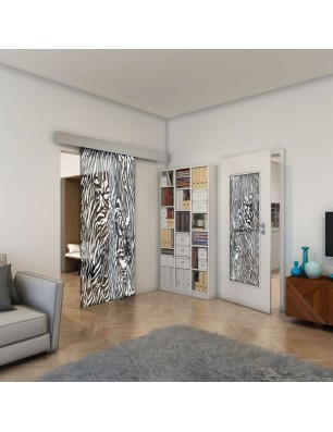 Lichtausschnitt - Fineprint Model 017 Weiss auf Grauglas