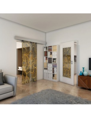 Lichtausschnitt - Fineprint Model 020 Gold auf Grauglas