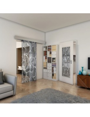 Lichtausschnitt - Fineprint Model 020 Weiss auf Grauglas