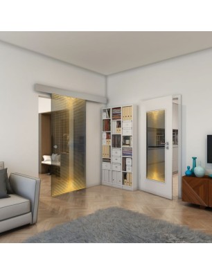 Lichtausschnitt - Fineprint Model 024 Gold auf Grauglas