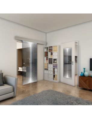 Lichtausschnitt - Fineprint Model 024 Weiss auf Grauglas