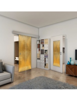 Lichtausschnitt - Fineprint Model 025 Gold auf Grauglas