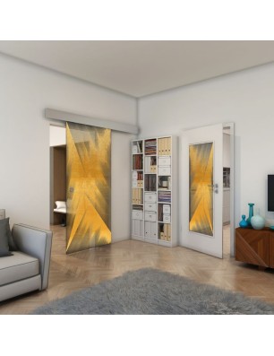 Lichtausschnitt - Fineprint Model 026 Gold auf Grauglas