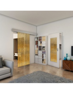 Lichtausschnitt - Fineprint Model 032 Gold auf Grauglas