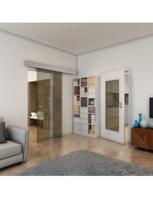 Lichtausschnitt - Fineprint Model 035 Gold auf Grauglas