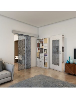 Lichtausschnitt - Fineprint Model 035 Weiss auf Grauglas