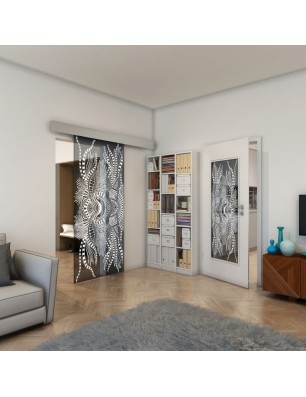 Lichtausschnitt - Fineprint Model 039 Weiss auf Grauglas