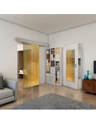 Lichtausschnitt - Fineprint Model 050 Gold auf Grauglas