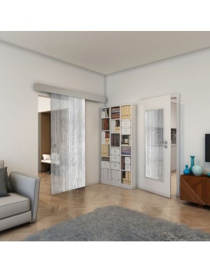 Lichtausschnitt - Fineprint Model 050 Weiss auf Grauglas