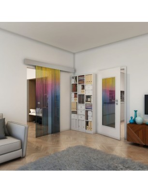 Lichtausschnitt - Fineprint Model 052 Verlauf auf Grauglas