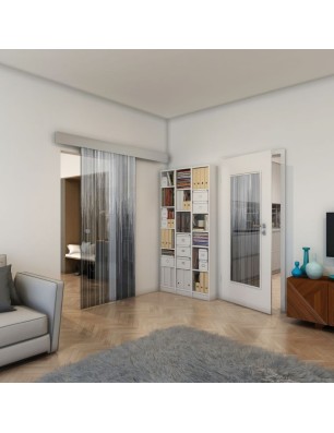 Lichtausschnitt - Fineprint Model 052 Weiss auf Grauglas