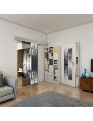 Lichtausschnitt - Fineprint Model 059 Weiss auf Grauglas