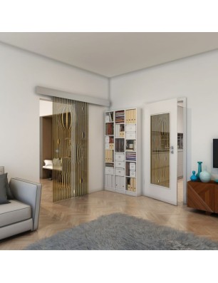 Lichtausschnitt - Fineprint Model 060 Gold auf Grauglas