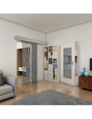 Lichtausschnitt - Fineprint Model 060 Weiss auf Grauglas