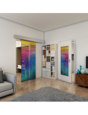 Lichtausschnitt - Fineprint Model 073 Verlauf auf Grauglas