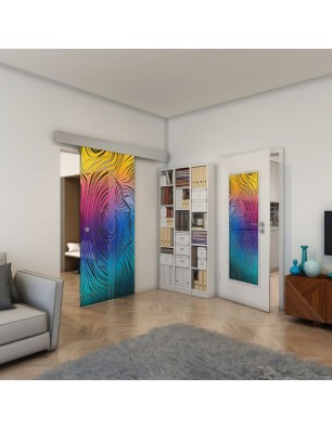 Lichtausschnitt - Fineprint Model 074 Verlauf auf Grauglas