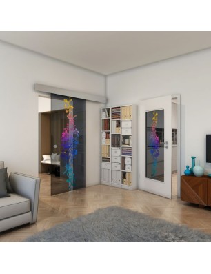 Lichtausschnitt - Fineprint Model 085 Verlauf auf Grauglas