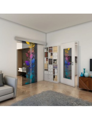 Lichtausschnitt - Fineprint Model 086 Verlauf auf Grauglas