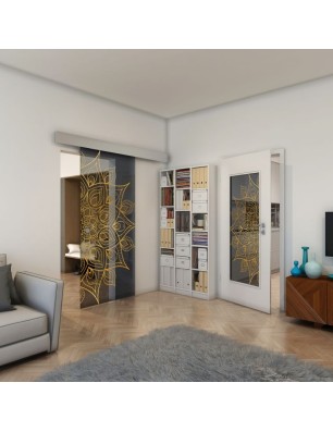 Lichtausschnitt - Fineprint Model 088 Gold auf Grauglas