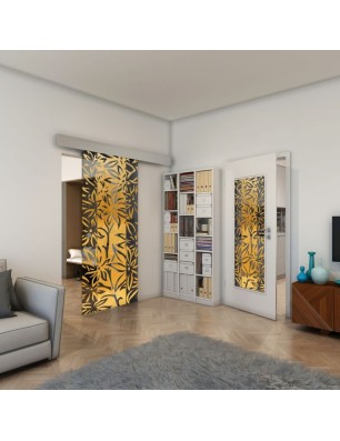 Lichtausschnitt - Fineprint Model 094 Gold auf Grauglas