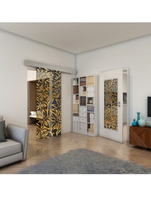 Lichtausschnitt - Fineprint Model 095 Gold auf Grauglas