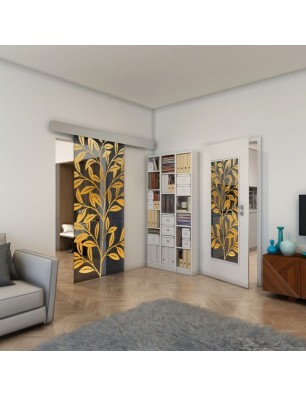 Lichtausschnitt - Fineprint Model 099 Gold auf Grauglas