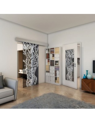 Lichtausschnitt - Fineprint Model 105 Weiss auf Grauglas