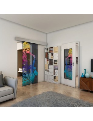 Lichtausschnitt - Fineprint Model 106 Verlauf auf Grauglas