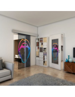 Lichtausschnitt - Fineprint Model 111 Verlauf auf Grauglas