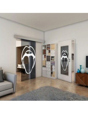 Lichtausschnitt - Fineprint Model 111 Weiss auf Grauglas