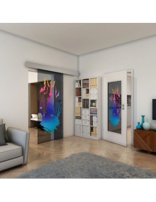 Lichtausschnitt - Fineprint Model 114 Verlauf auf Grauglas